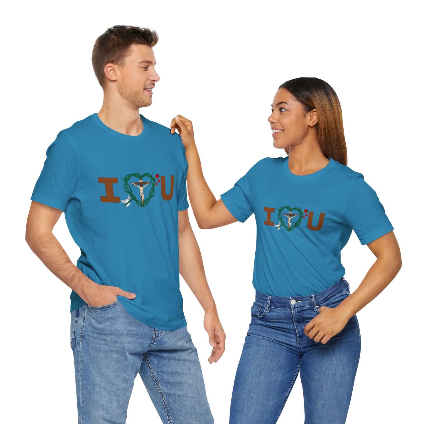 Message of Love, Adult Unisex Jersey Short Sleeve Tee