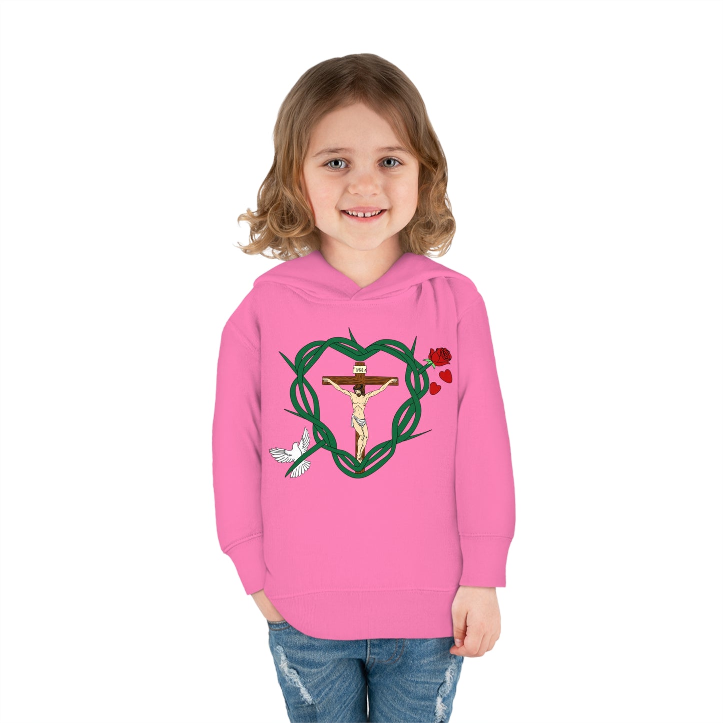 Our Shield, Toddler Pullover Fleece Hoodie