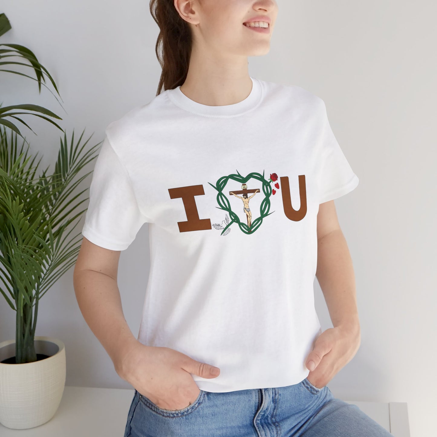 Message of Love, Adult Unisex Jersey Short Sleeve Tee