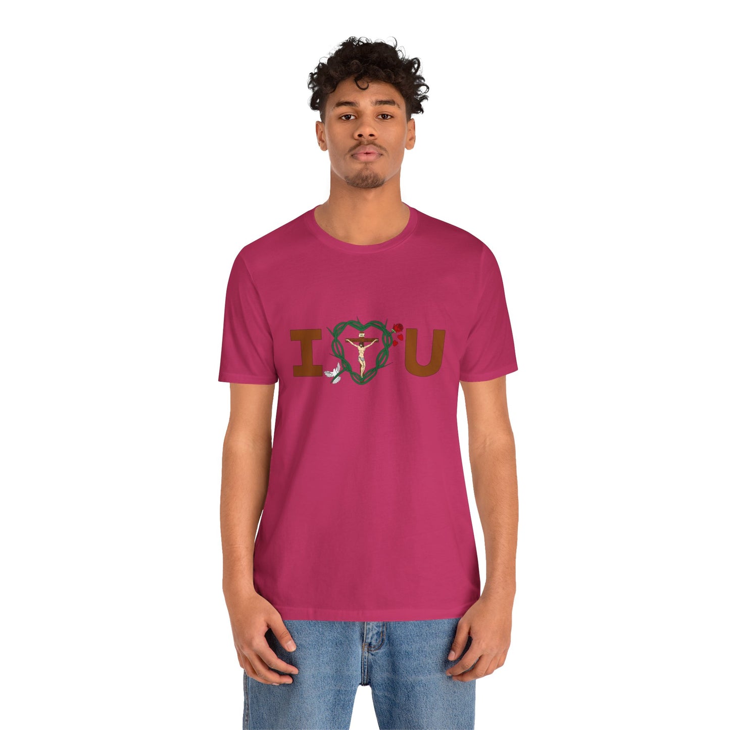 Message of Love, Adult Unisex Jersey Short Sleeve Tee