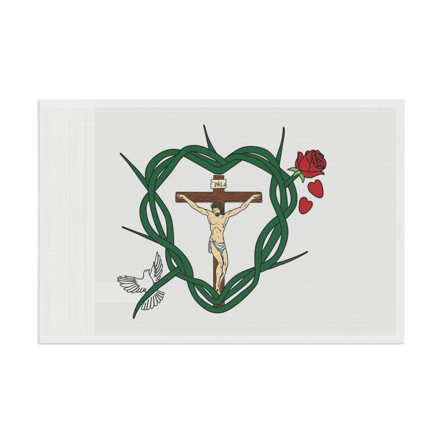 Shield of Faith in Christ Flag (Single Sided Print)