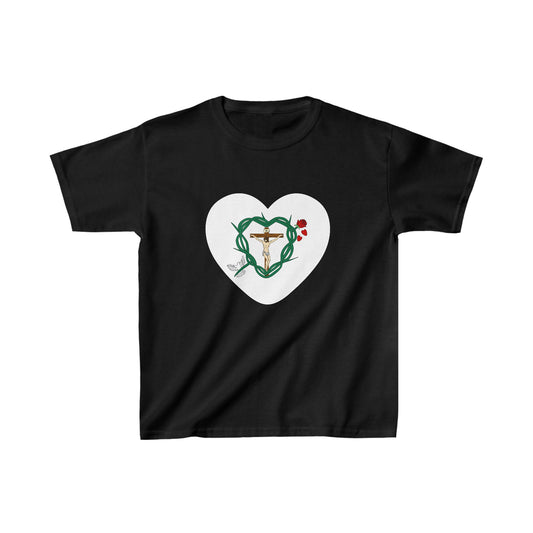 Our Shield Heart Youth Heavy Cotton™ Tee