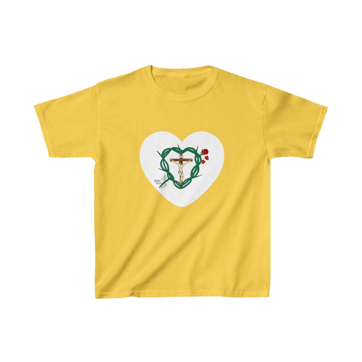 Our Shield Heart Youth Heavy Cotton™ Tee