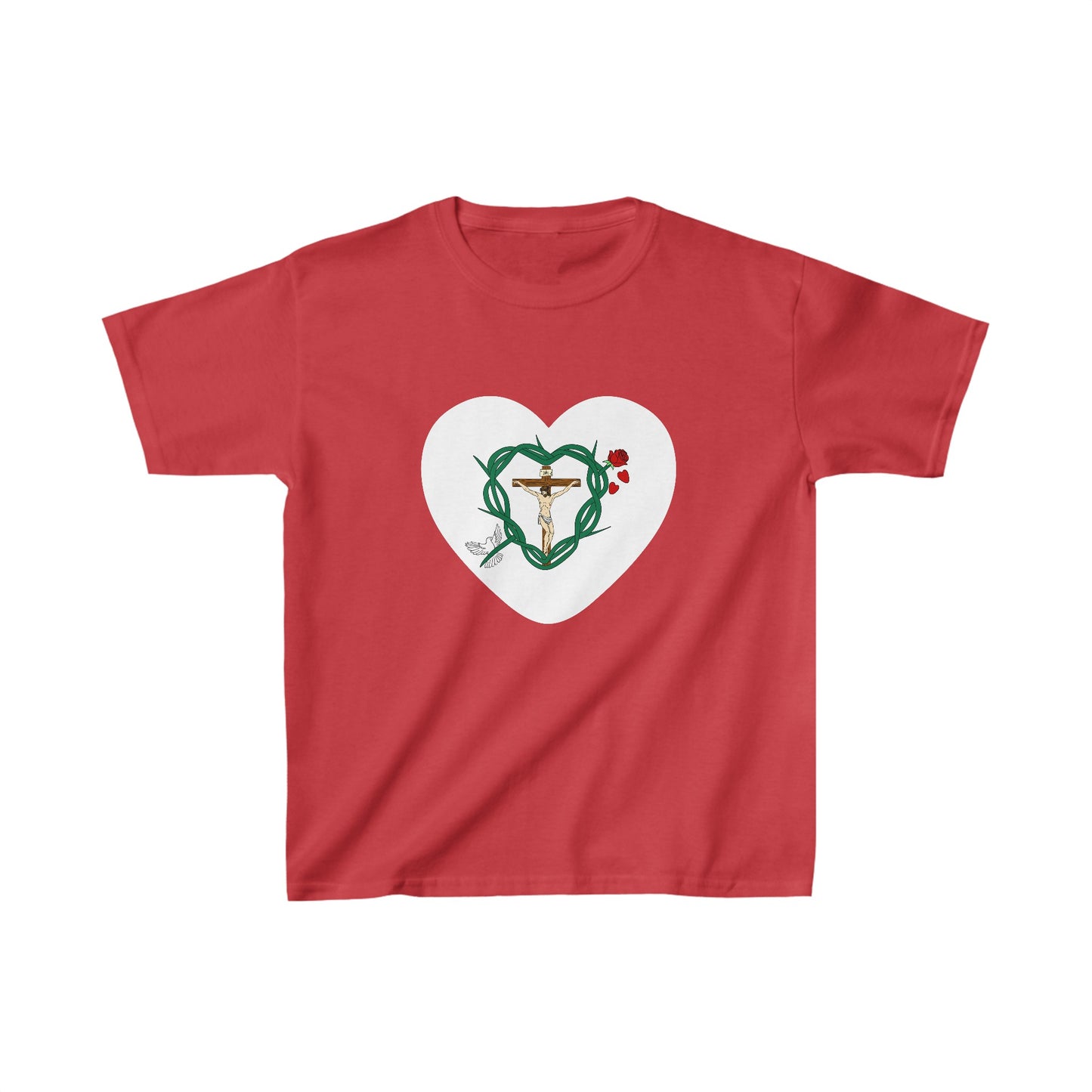 Our Shield Heart Youth Heavy Cotton™ Tee