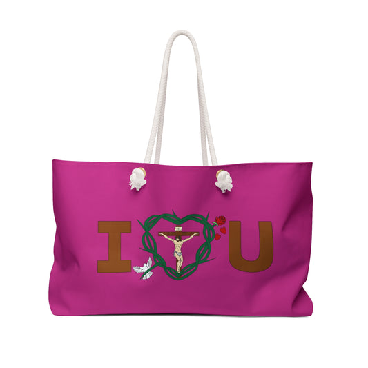 A Message of Love, DSP Pink Weekender Bag