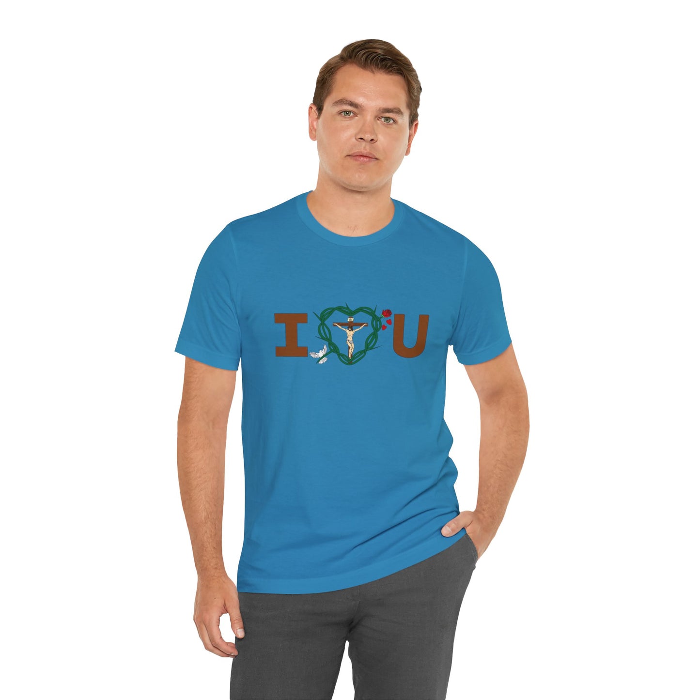 Message of Love, Adult Unisex Jersey Short Sleeve Tee