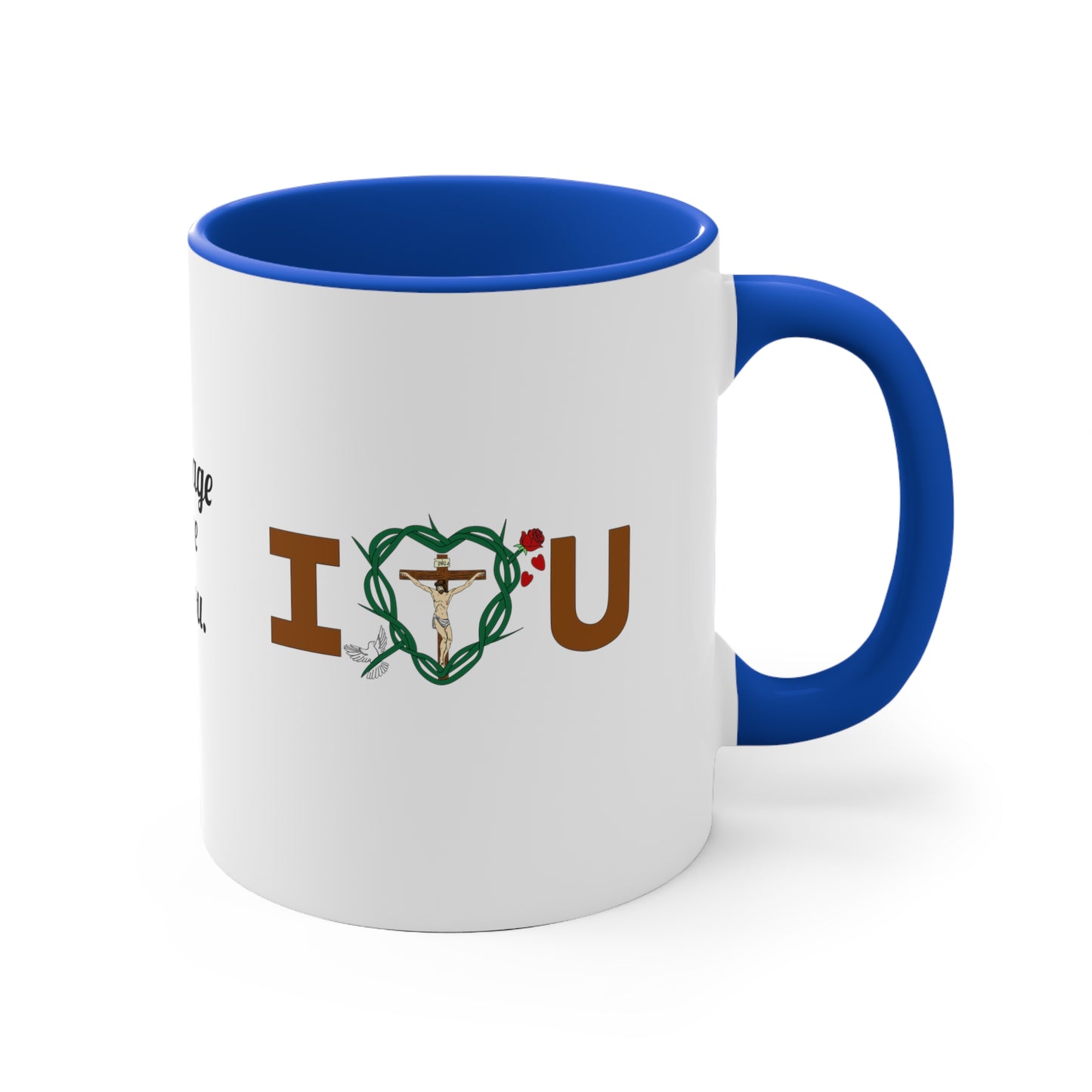 A Message of Love & Title, Two-Tone 11oz Accent Mug