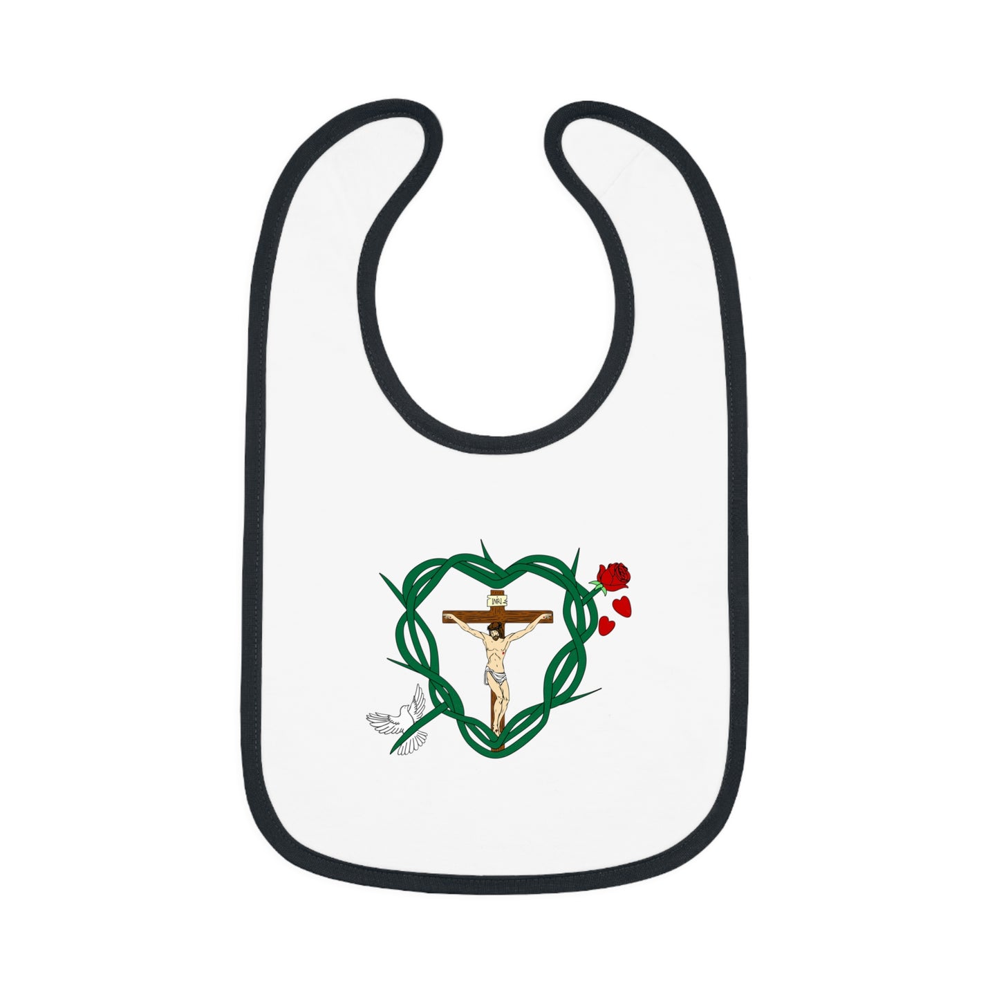 Our Shield, Baby Contrast Trim Jersey Bib