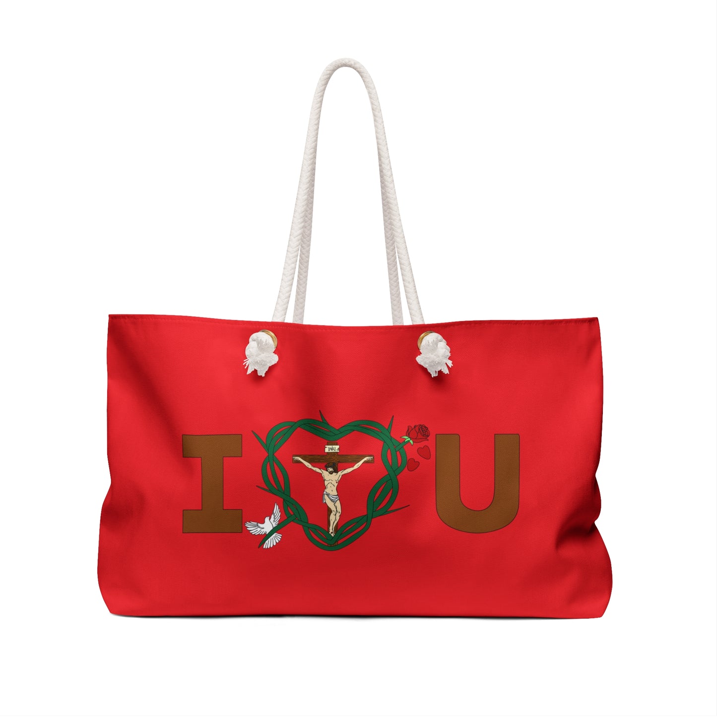 A Message of Love, DSP Red Weekender Bag