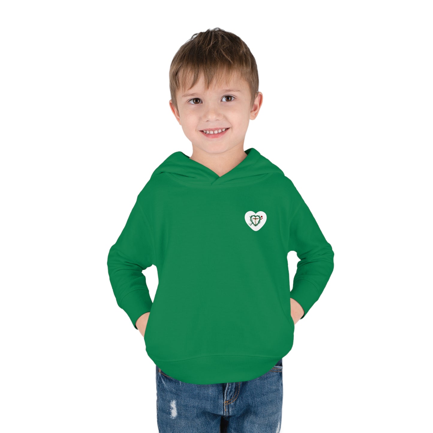 Our Shield Heart, S Toddler Pullover Fleece Hoodie