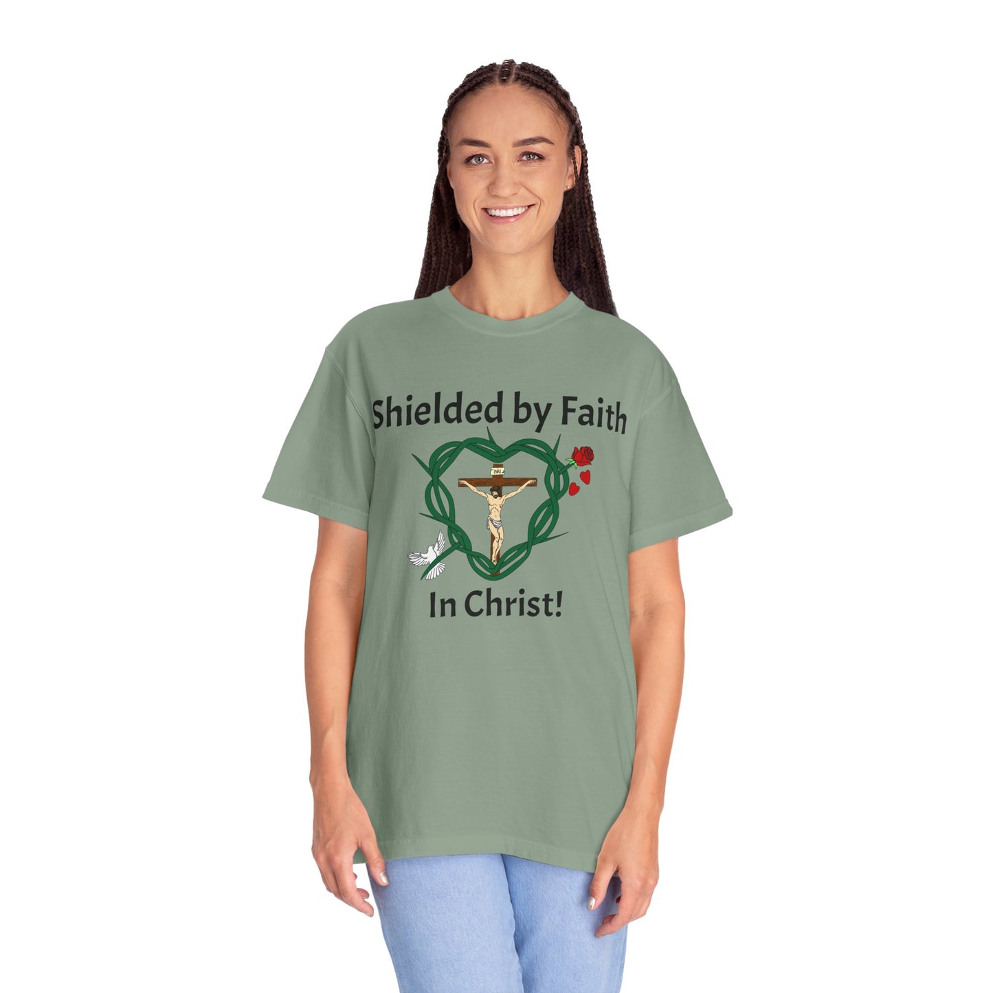 Shield of Faith,  Adult Unisex Garment-Dyed T-shirt