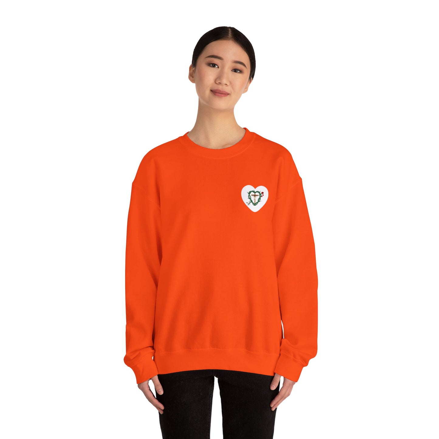 Our Shield, Adult S Heart Unisex Heavy Blend™ Crewneck Sweatshirt