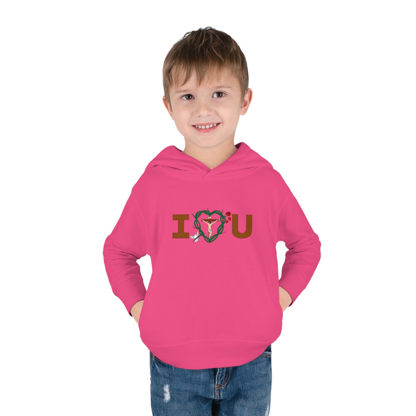 Message of Love, C Toddler Pullover Fleece Hoodie