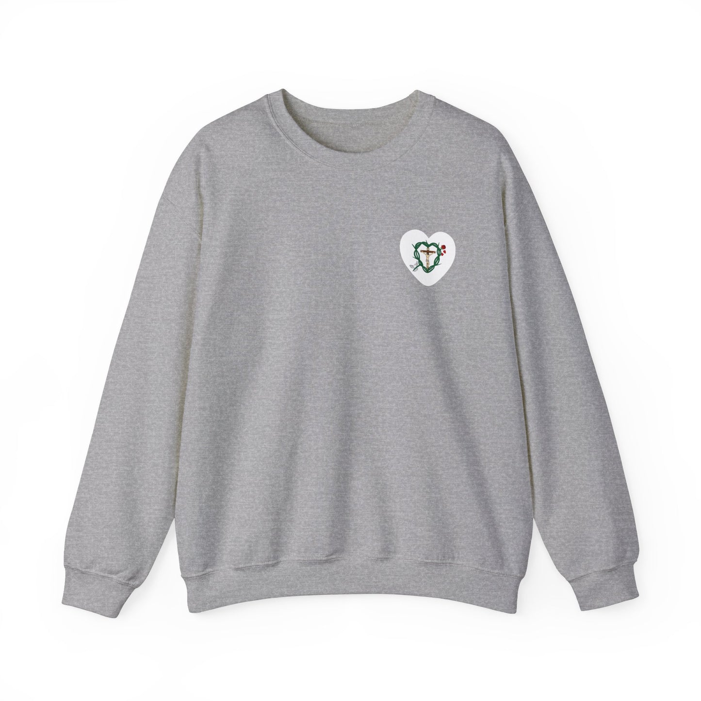 Our Shield, Adult S Heart Unisex Heavy Blend™ Crewneck Sweatshirt