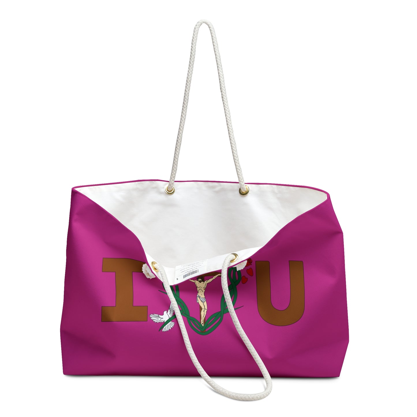 A Message of Love, DSP Pink Weekender Bag