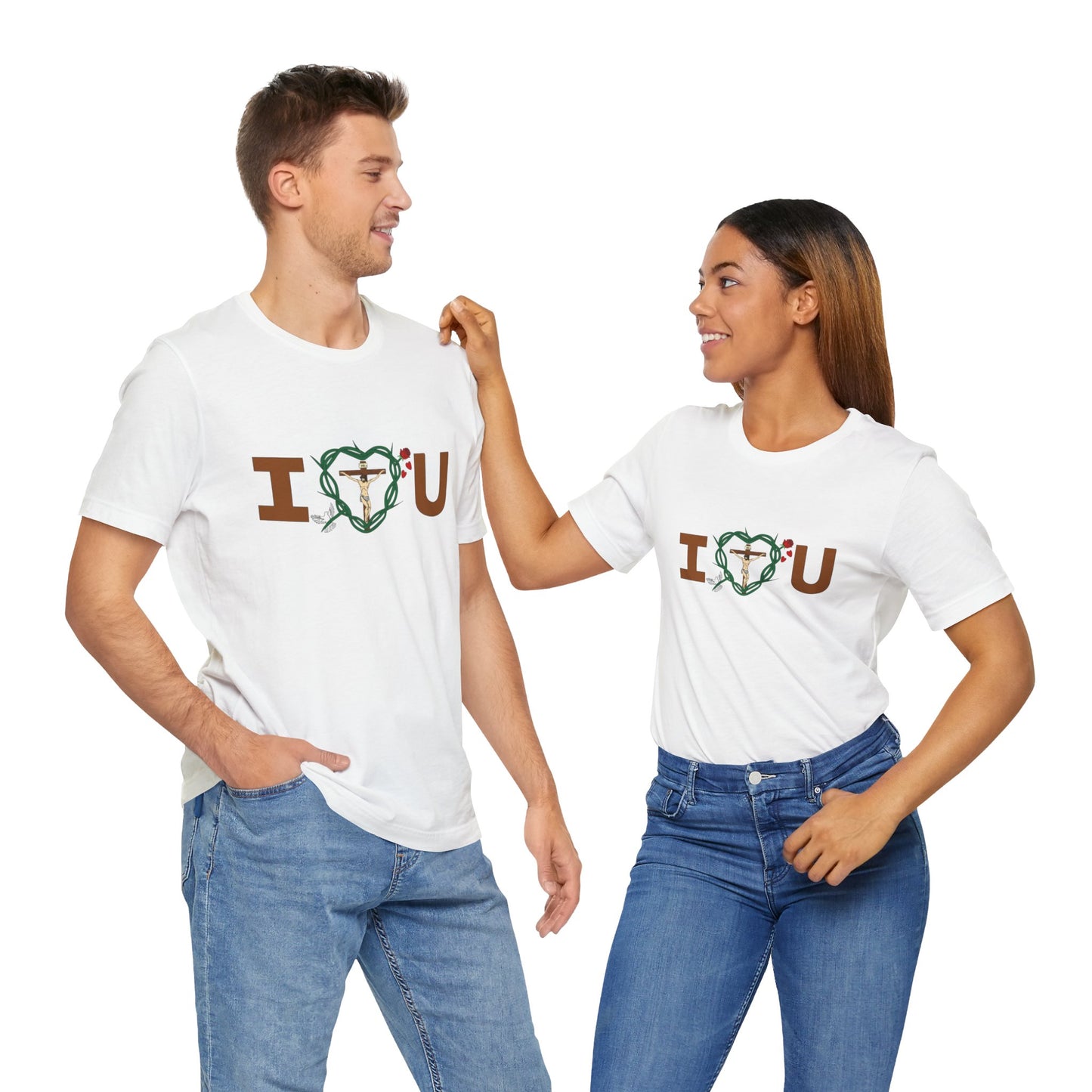 Message of Love, Adult Unisex Jersey Short Sleeve Tee