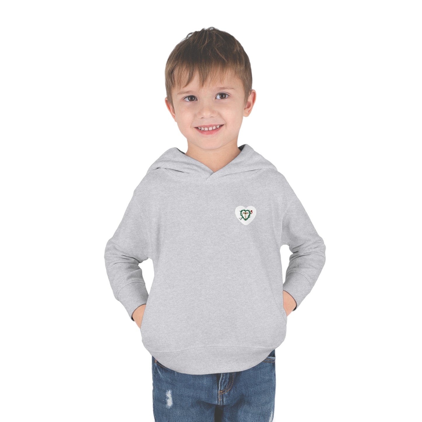 Our Shield Heart, S Toddler Pullover Fleece Hoodie