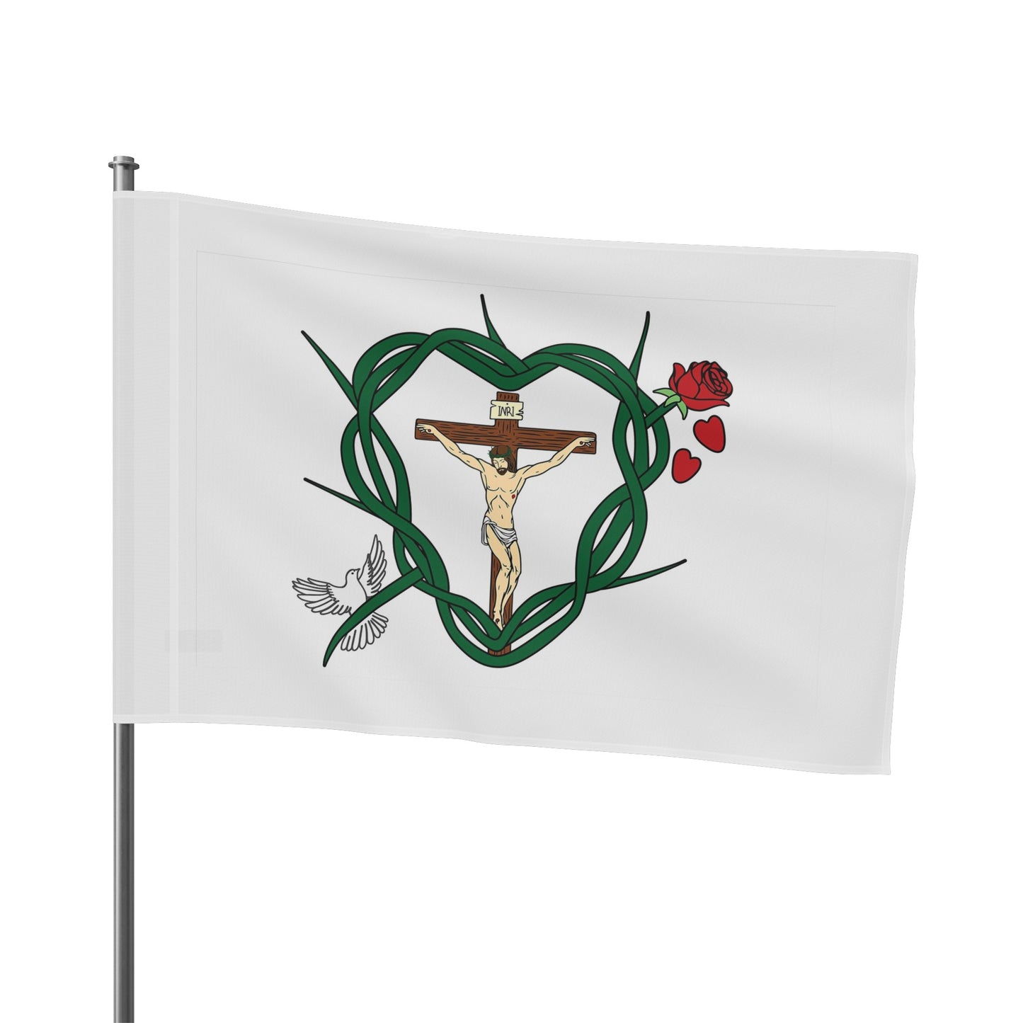 Shield of Faith in Christ Flag (Single Sided Print)