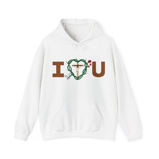 Message of Love, Adult Unisex Heavy Blend™ Hooded Sweatshirt