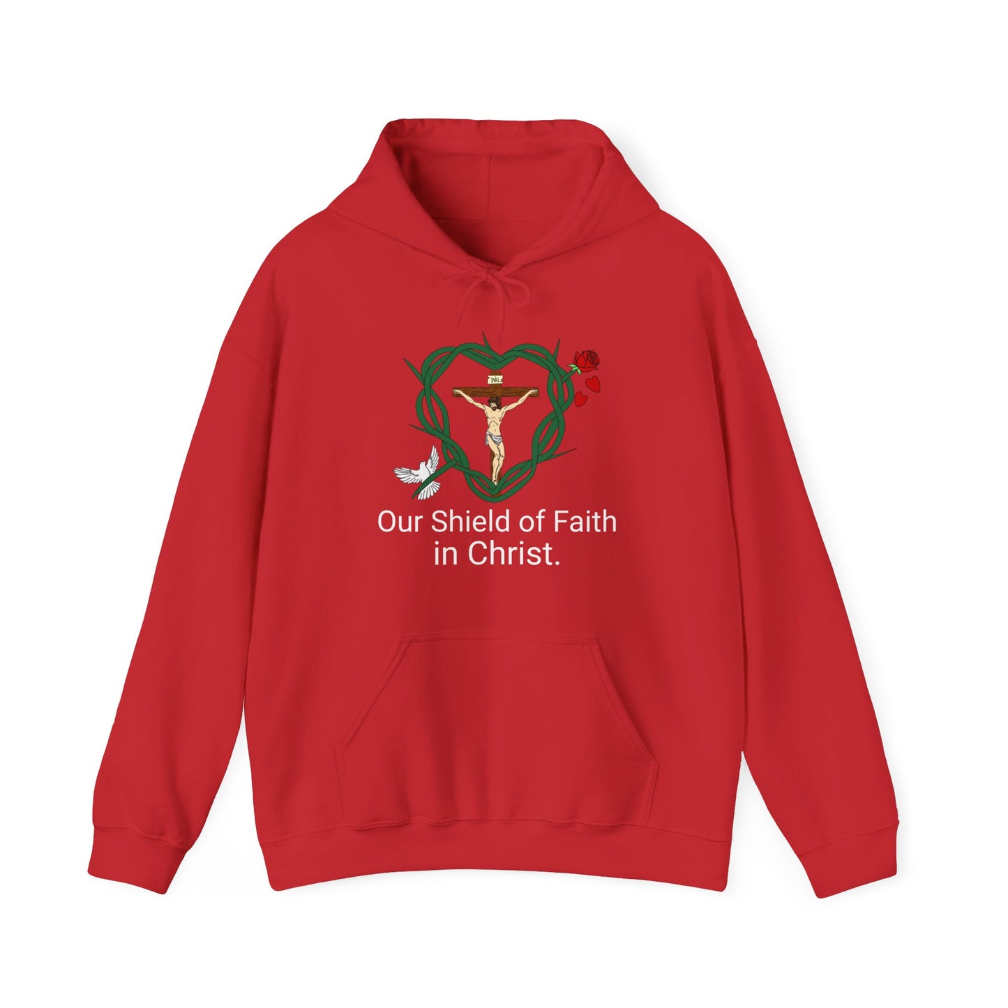 Our Shield, WWT Adult Unisex Heavy Blend™ Hooded Sweatshirt