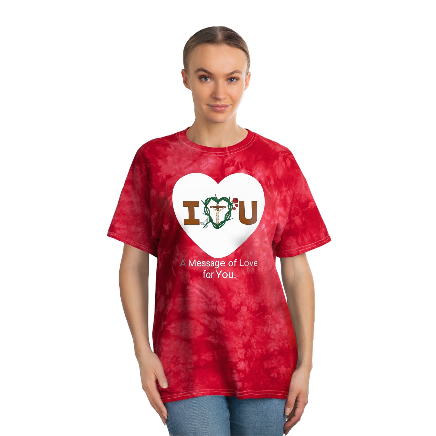 Message of Love, WTH Tie-Dye Tee, Crystal