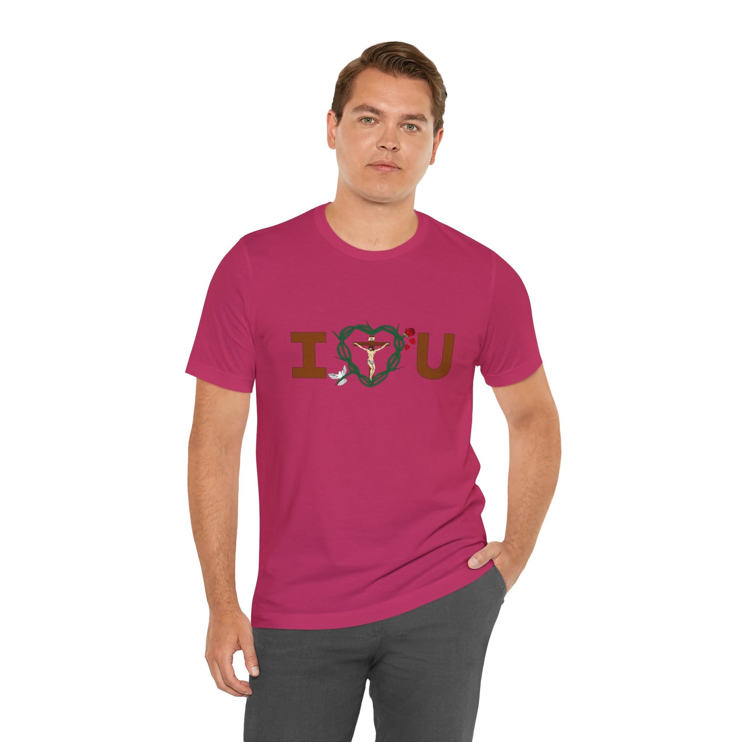 Message of Love, Adult Unisex Jersey Short Sleeve Tee