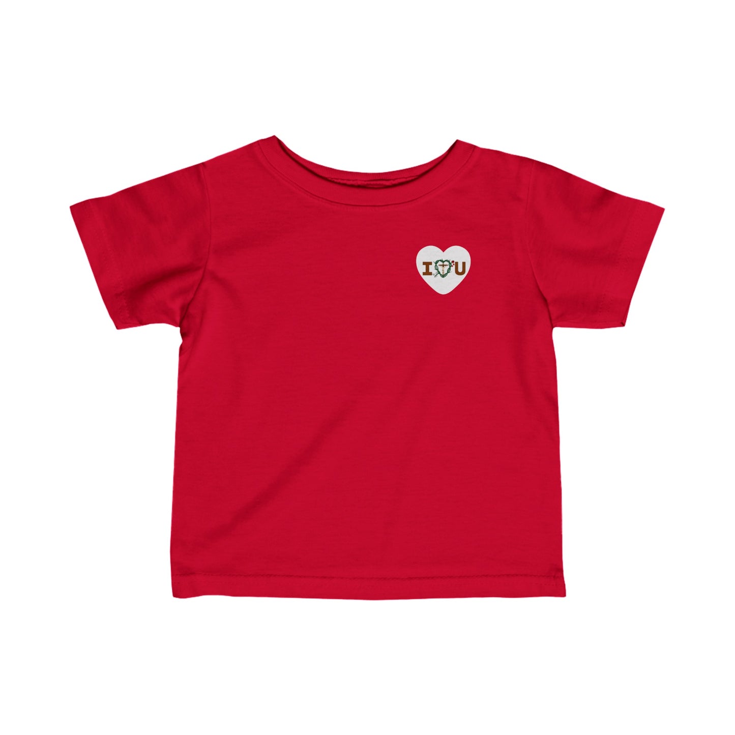 Message of Love, S Heart Infant Fine Jersey Tee