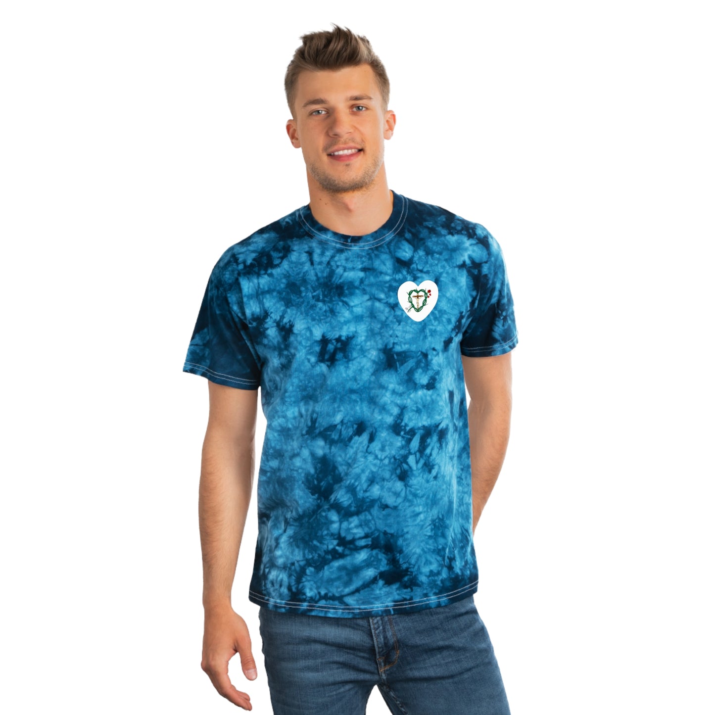 Our Shield, SH Tie-Dye Tee, Crystal