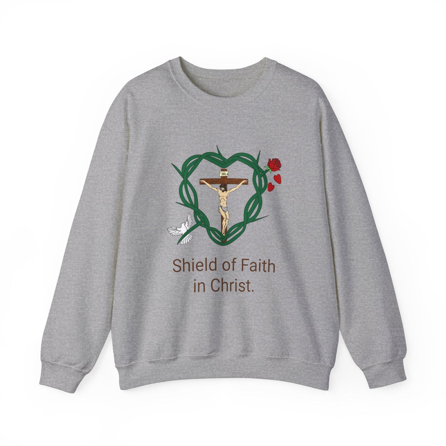 Our Shield, WBT Adult Unisex Heavy Blend™ Crewneck Sweatshirt