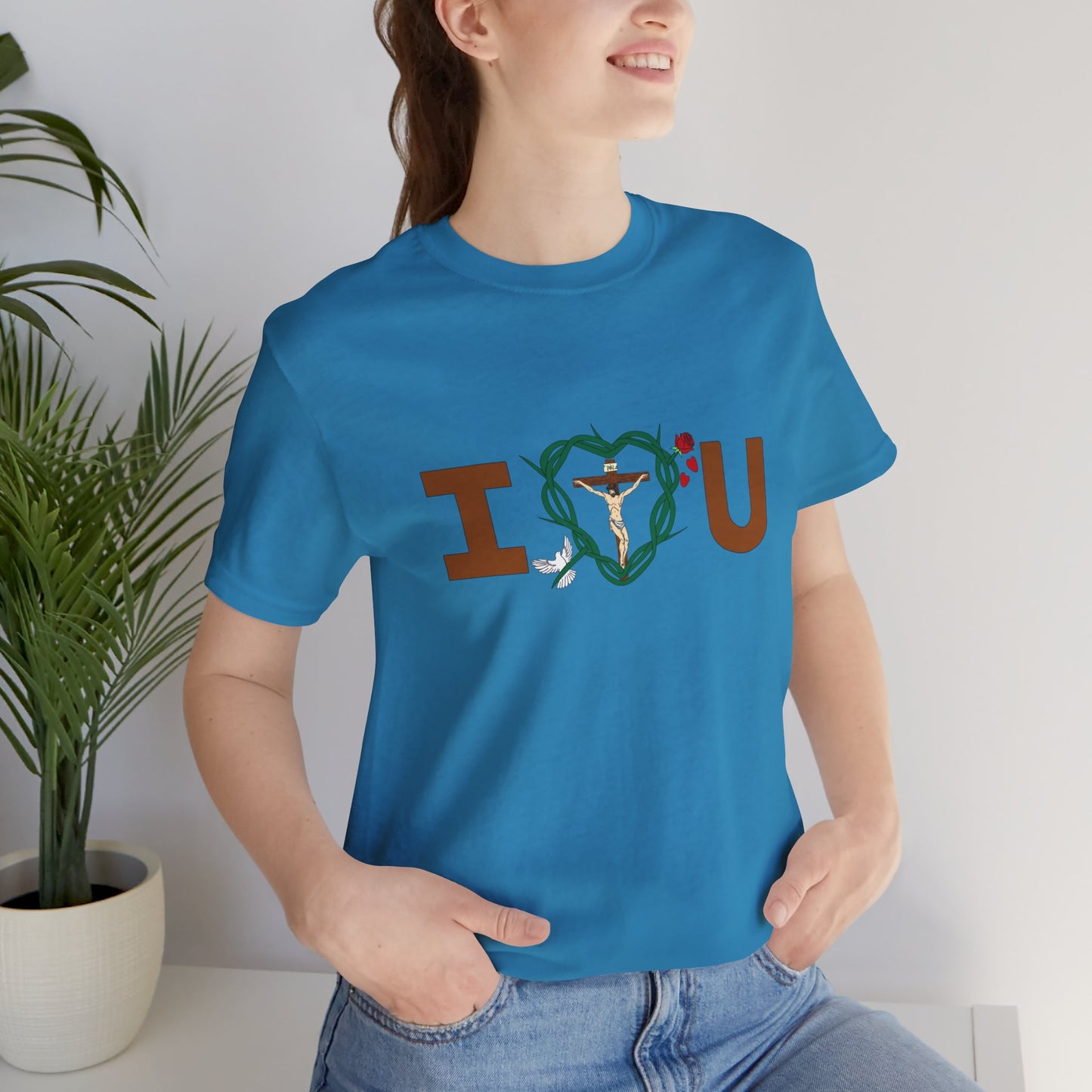 Message of Love, Adult Unisex Jersey Short Sleeve Tee