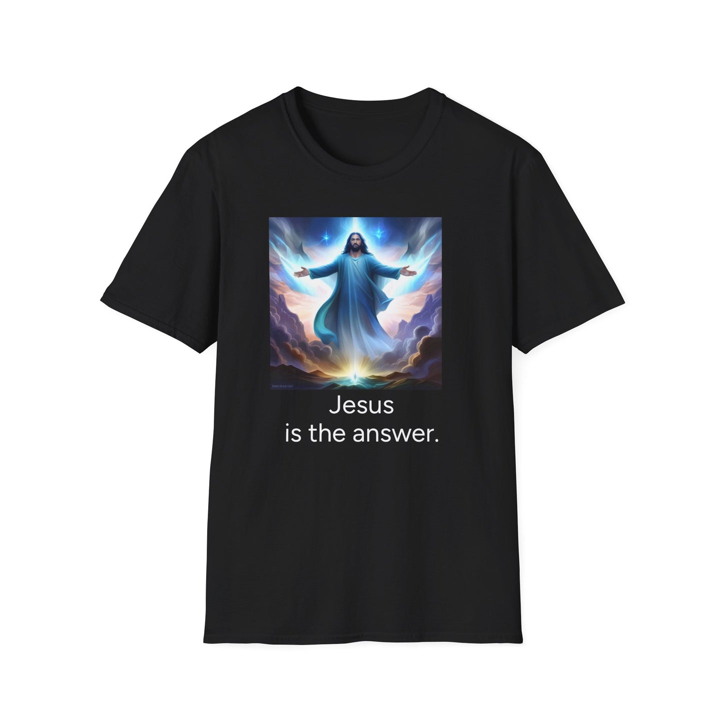 Jesus is the answer. Adults Image Unisex T-Shirt