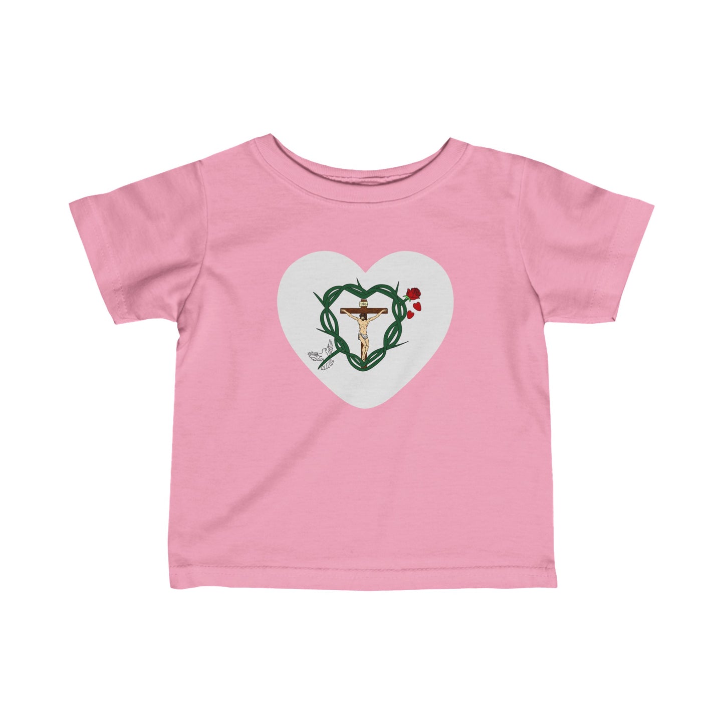 Our Shield Heart Infant Fine Jersey Tee