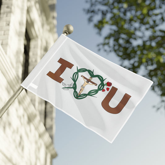 A Message of Love Flag (Single Sided Print)