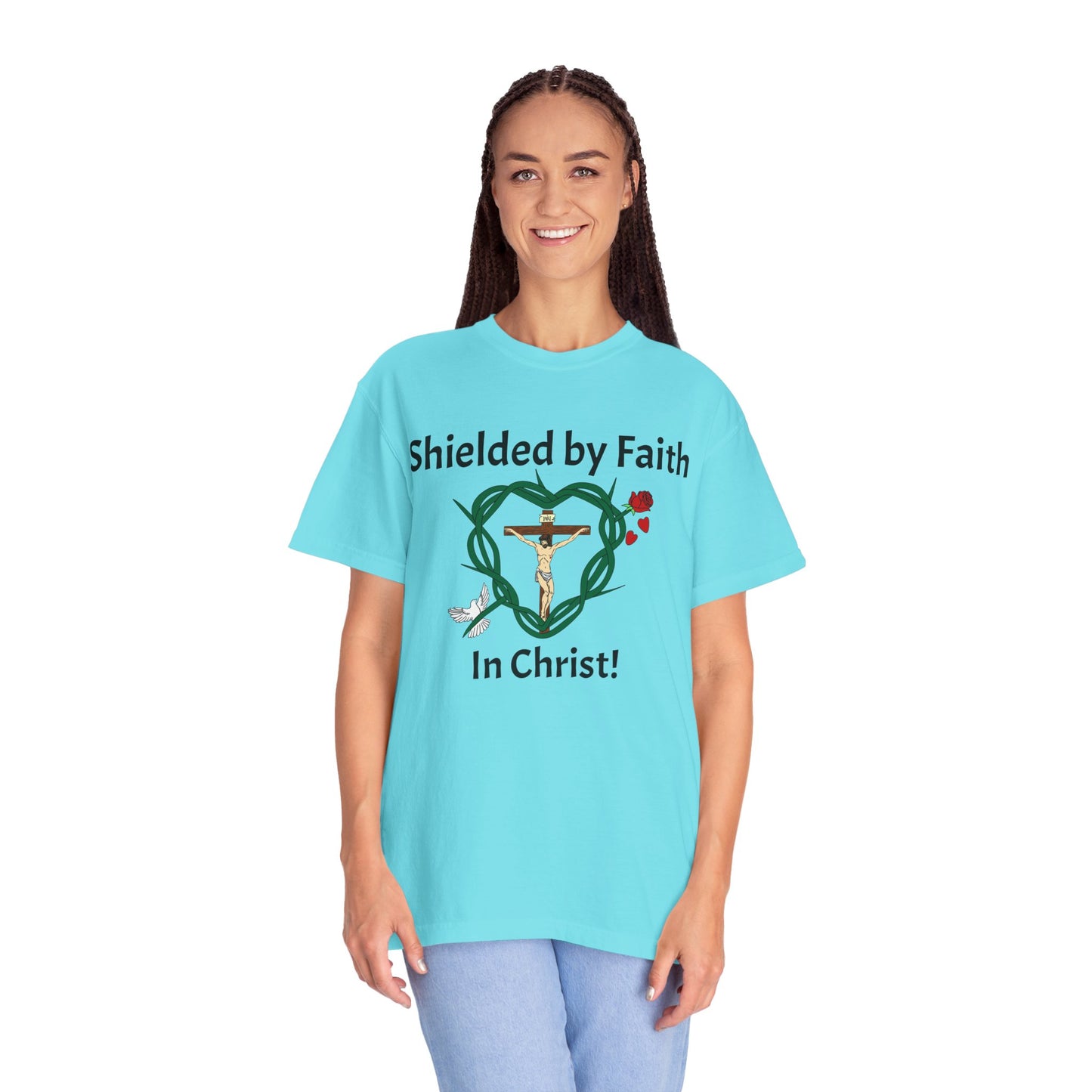 Shield of Faith,  Adult Unisex Garment-Dyed T-shirt