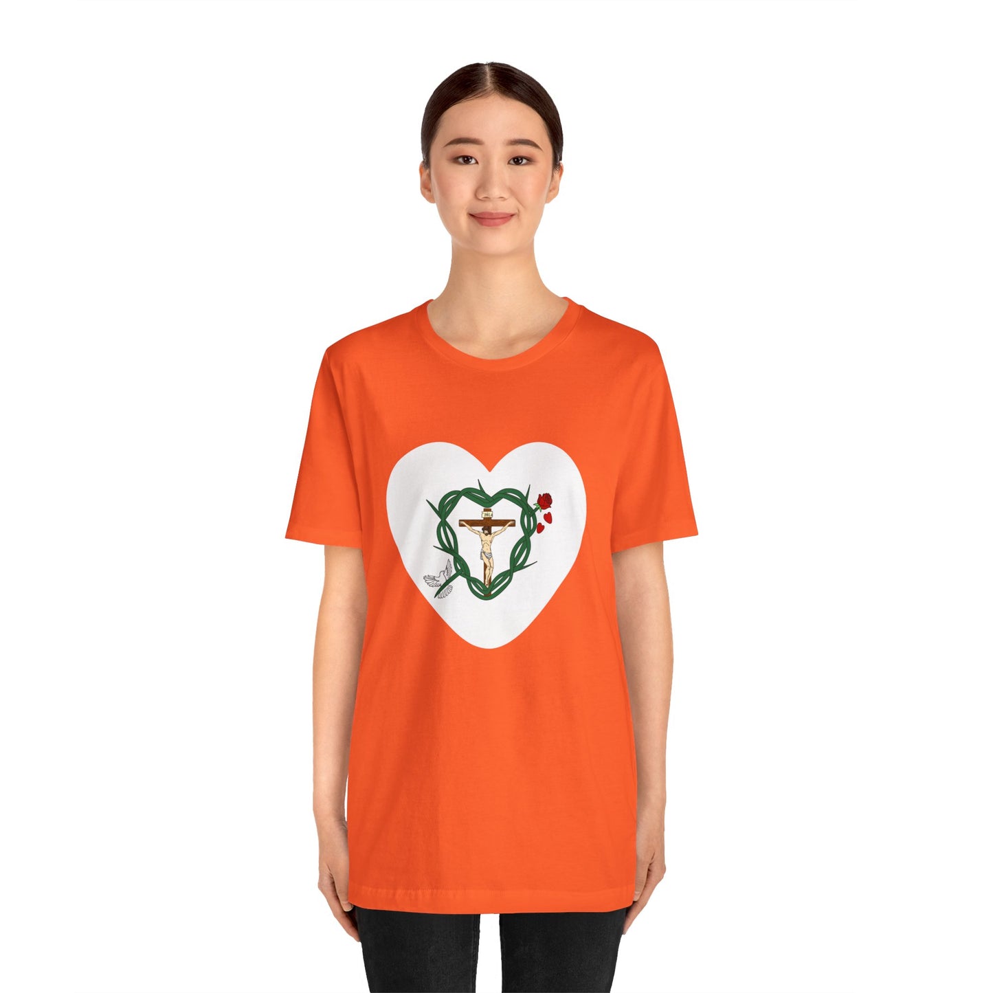 Our Shield, Adult Heart Unisex Jersey Short Sleeve Tee