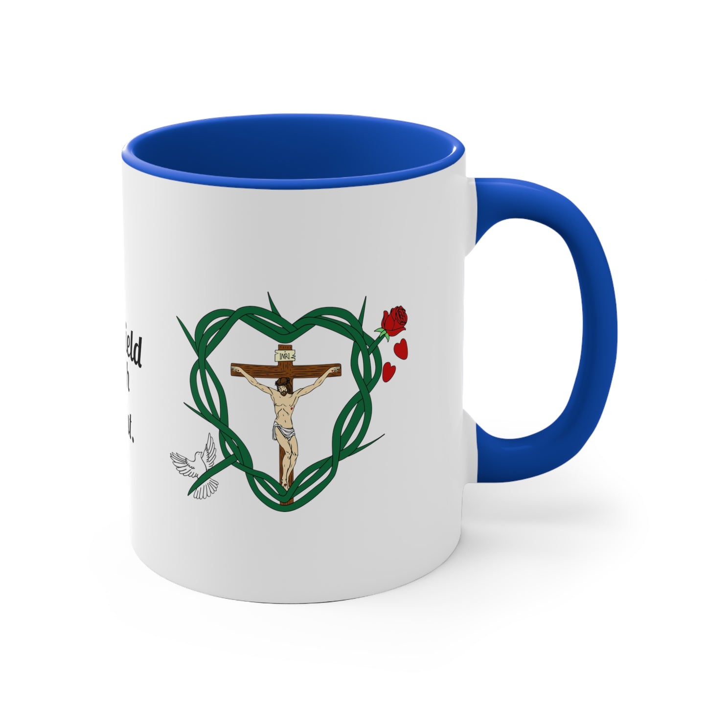 Our Shield WT, Two-Tone 11oz Accent Mug