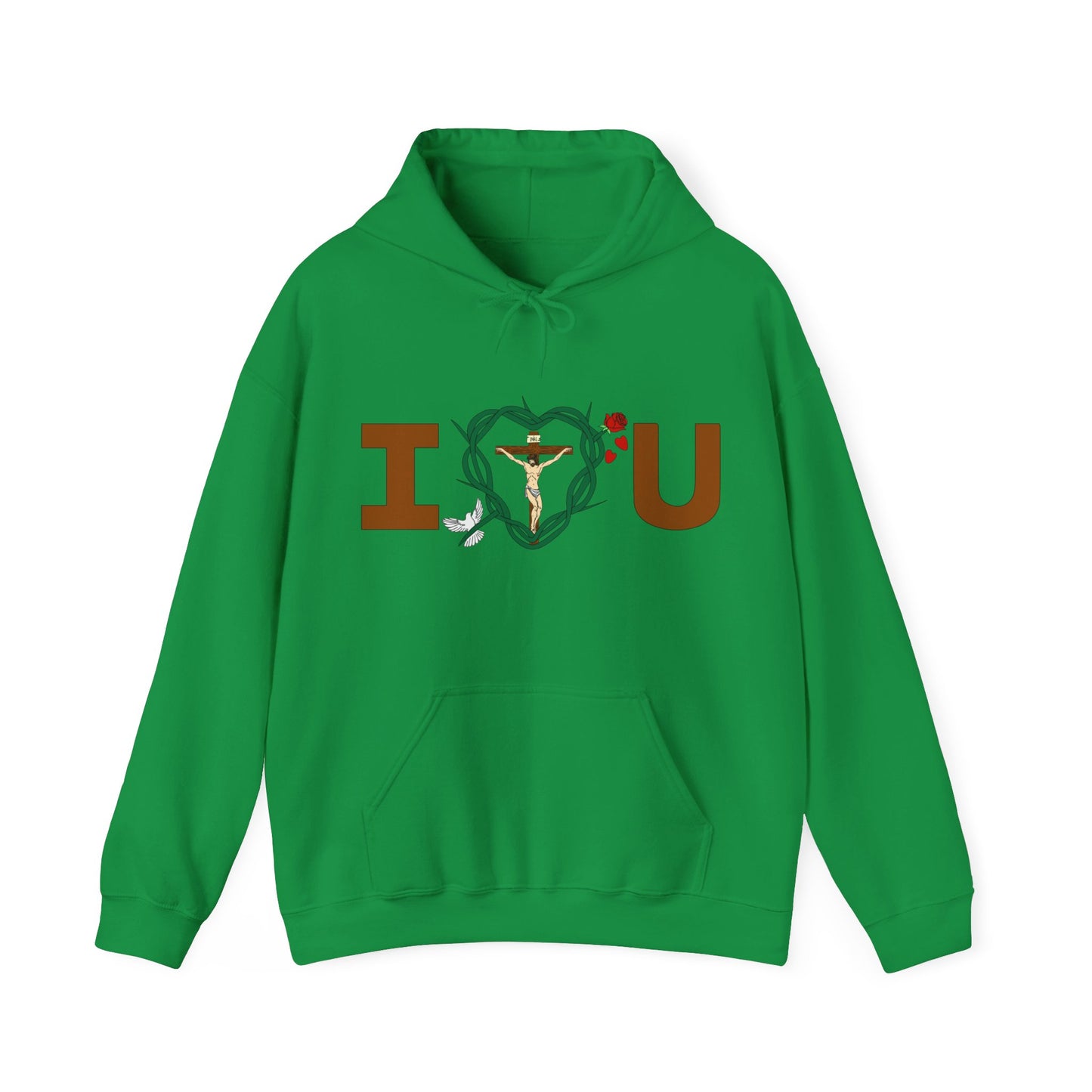 Message of Love, Adult Unisex Heavy Blend™ Hooded Sweatshirt