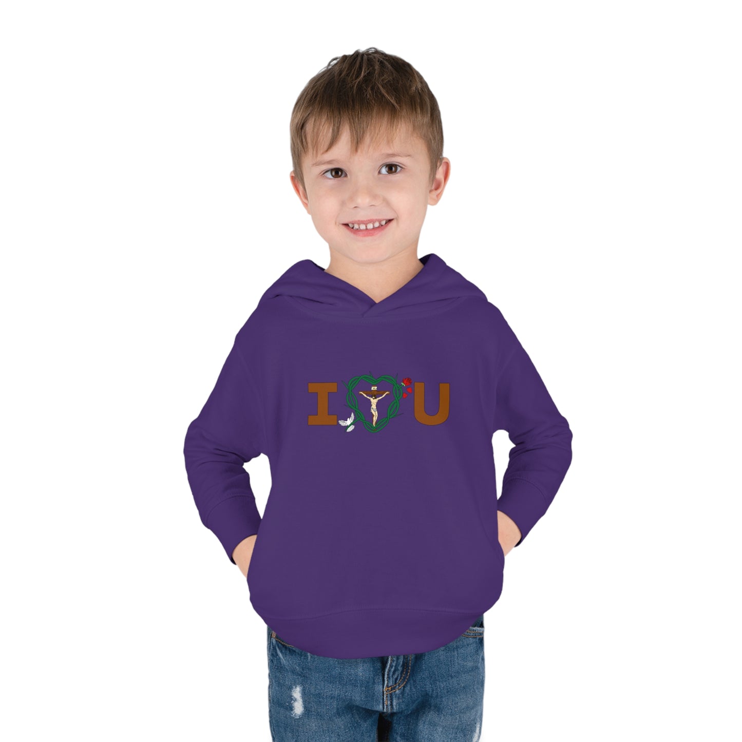 Message of Love, C Toddler Pullover Fleece Hoodie