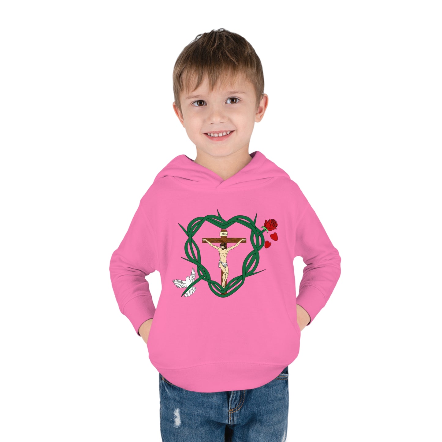 Our Shield, Toddler Pullover Fleece Hoodie