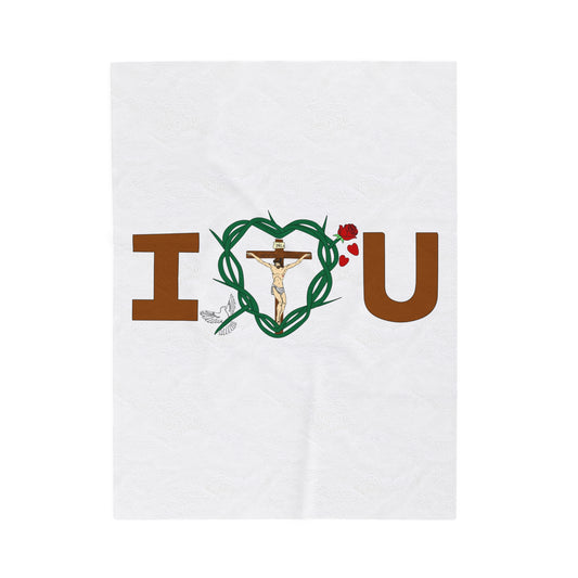 Message of Love, Velveteen Plush Blanket