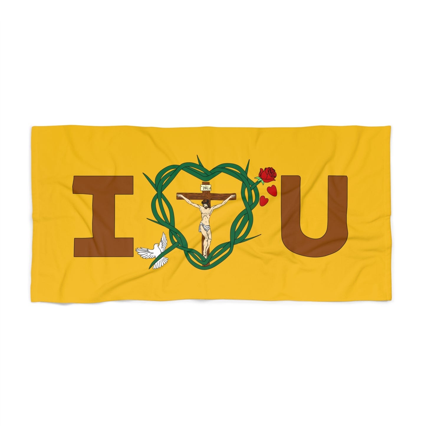 A Message of Love, Yellow Beach Towel