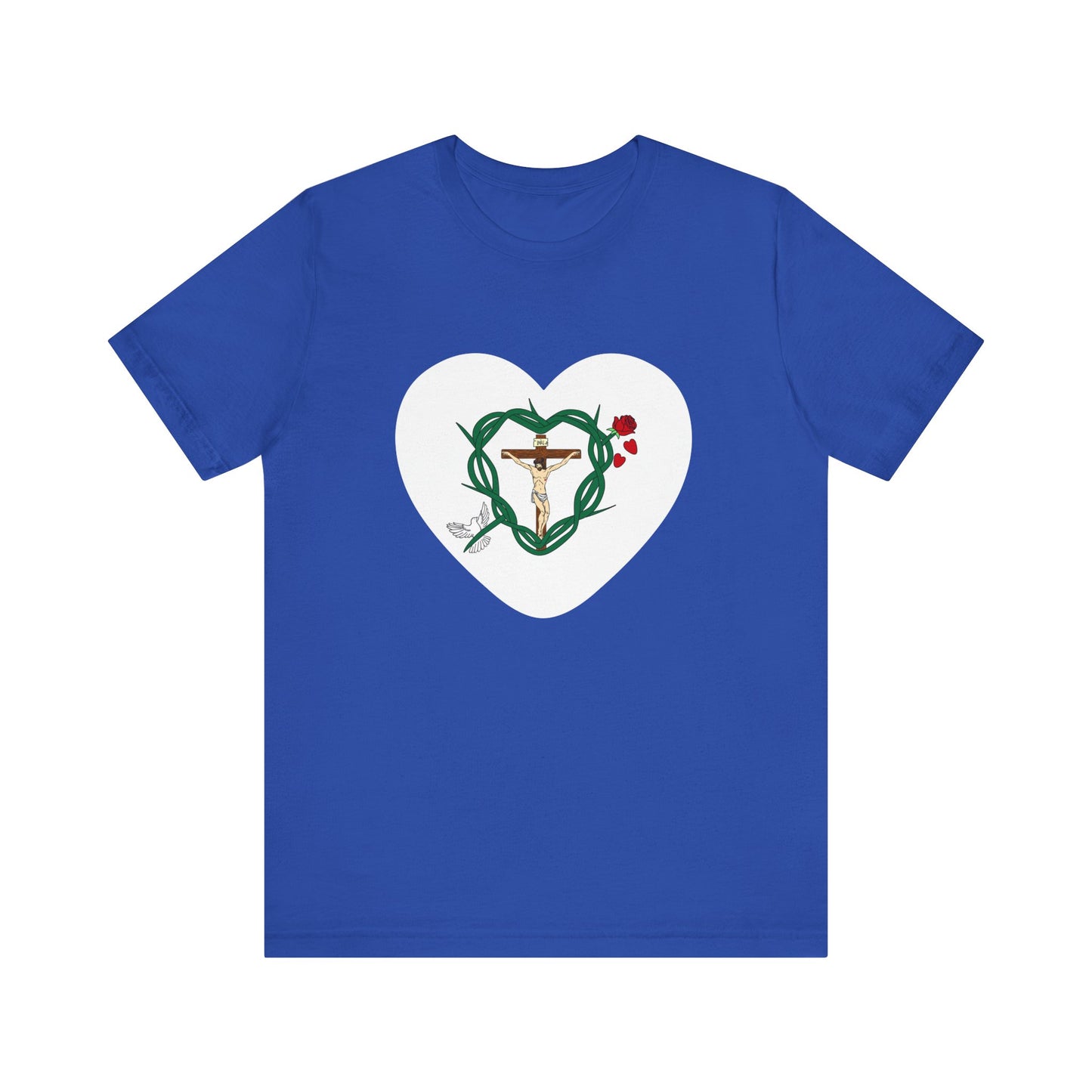 Our Shield, Adult Heart Unisex Jersey Short Sleeve Tee