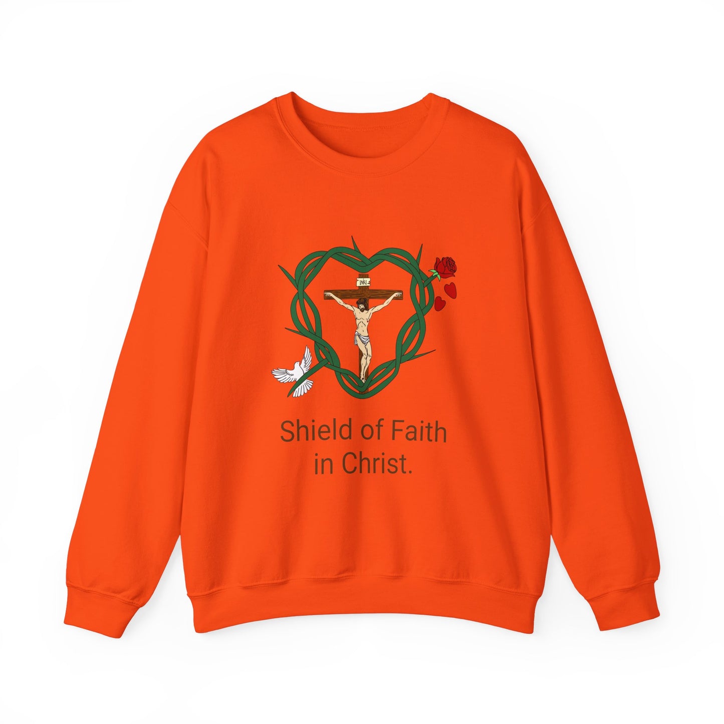 Our Shield, WBT Adult Unisex Heavy Blend™ Crewneck Sweatshirt