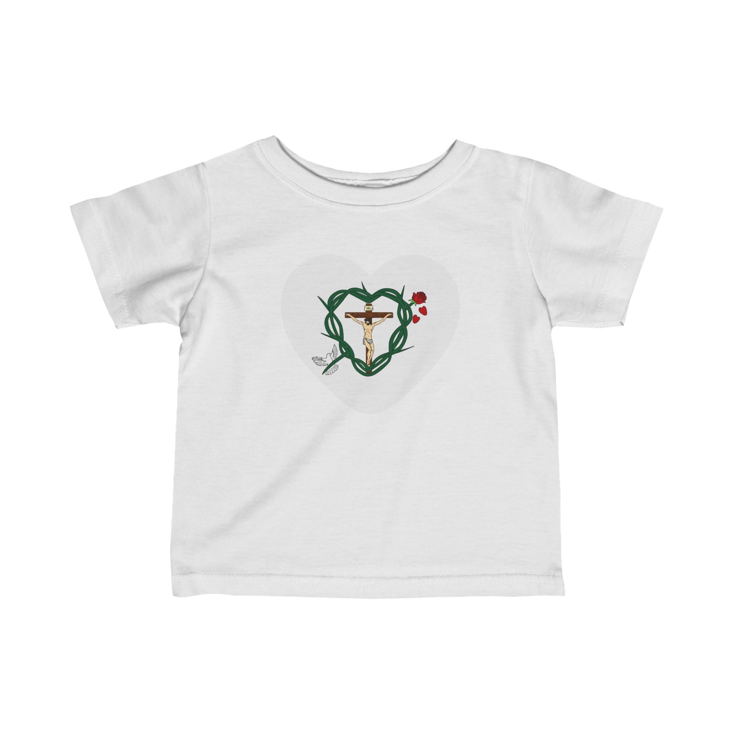 Our Shield Heart Infant Fine Jersey Tee