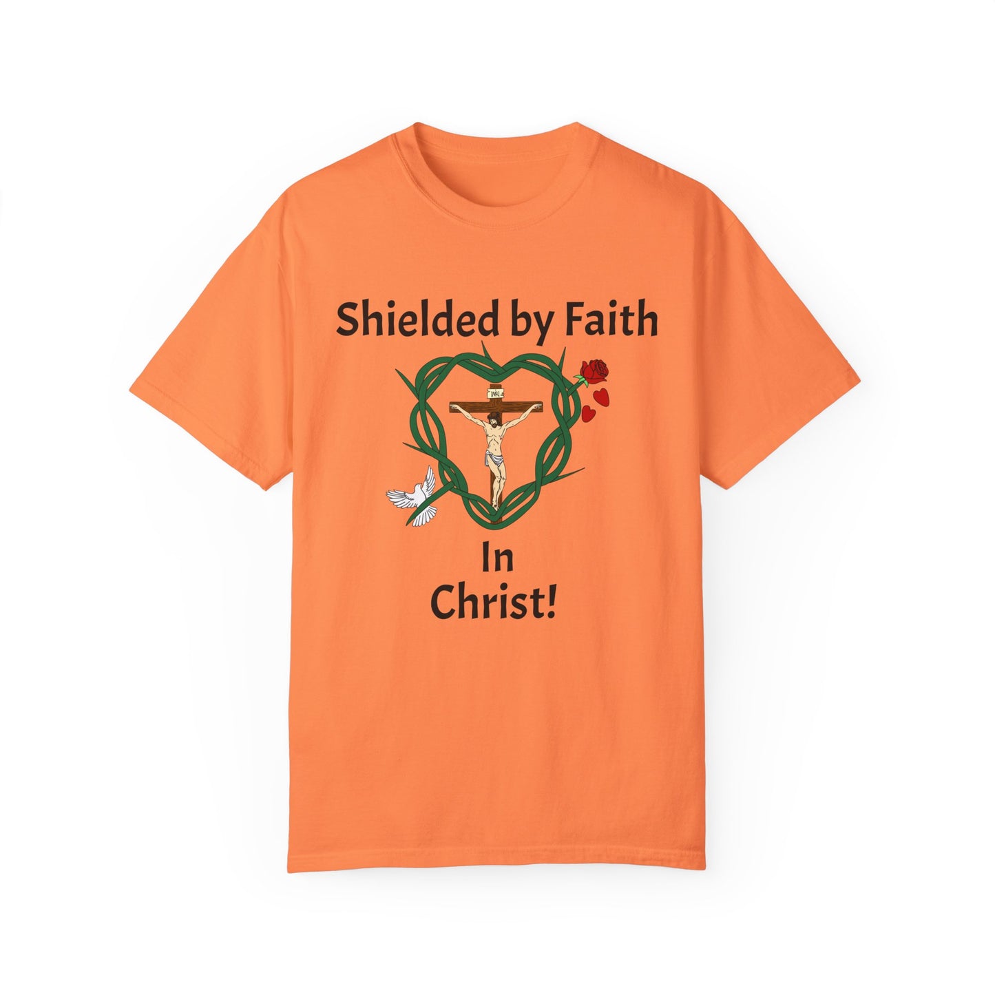 Shield & Message Adult Unisex Garment-Dyed T-shirt