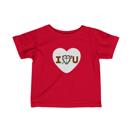 Message of Love, Heart Infant Fine Jersey Tee