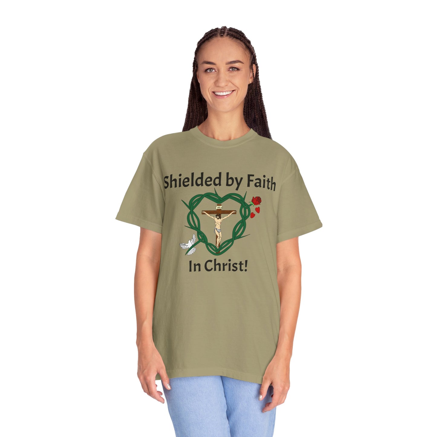 Shield of Faith,  Adult Unisex Garment-Dyed T-shirt