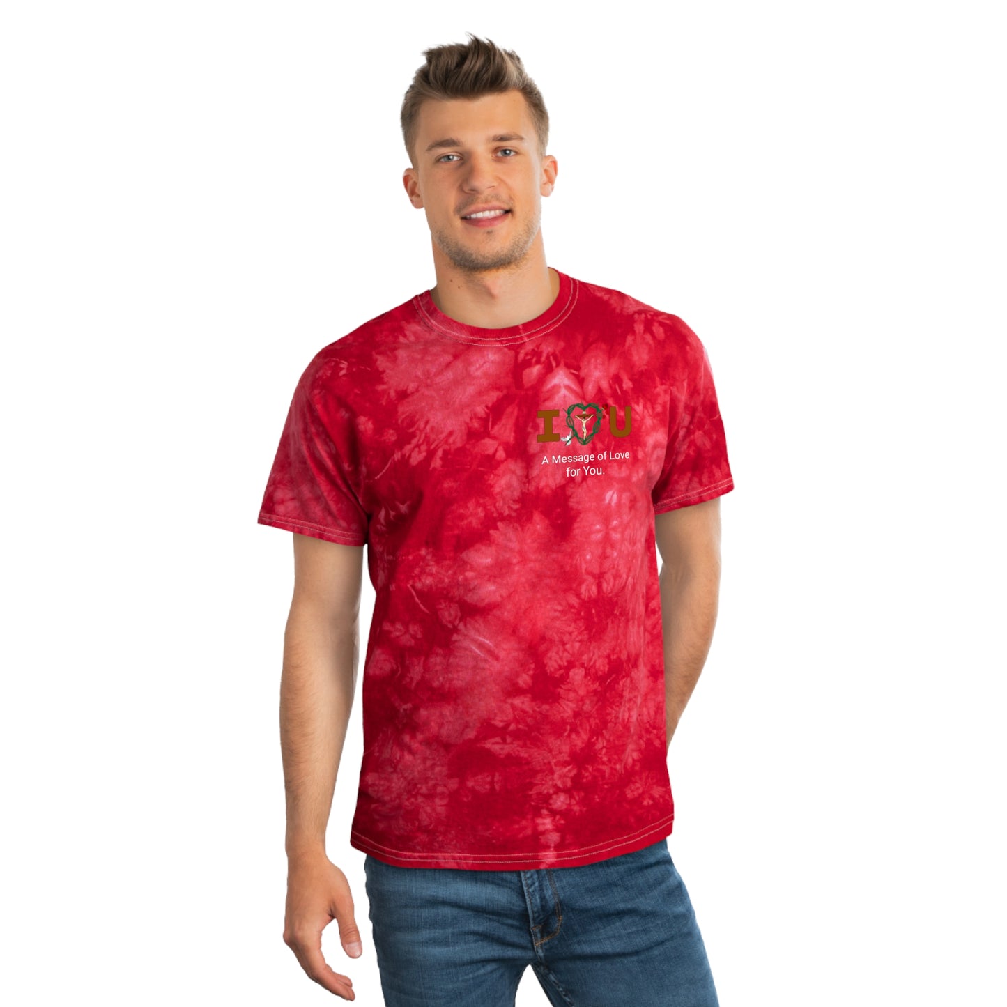 Message of Love, SWT Tie-Dye Tee, Crystal