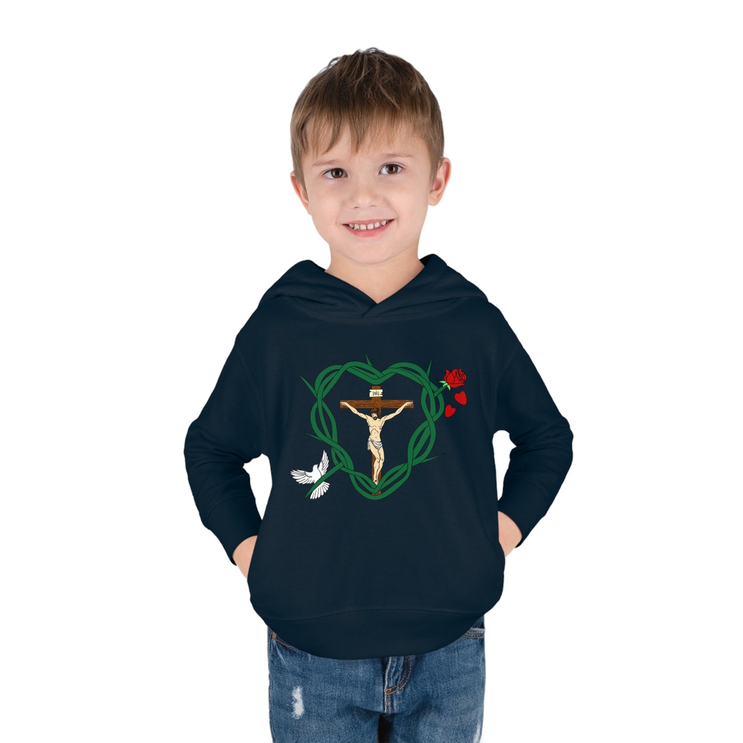 Our Shield, Toddler Pullover Fleece Hoodie