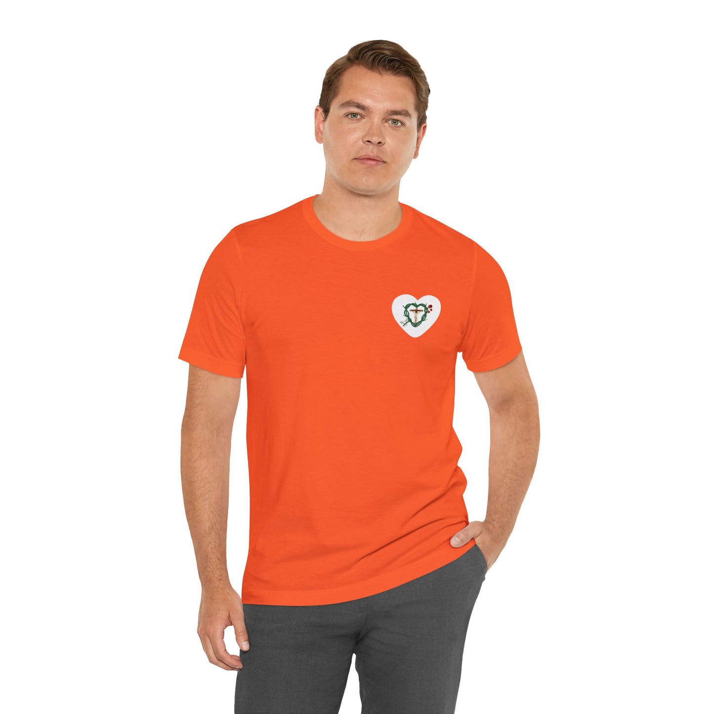 Our Shield, Adult S Heart Unisex Jersey Short Sleeve Tee